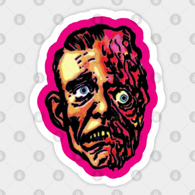 Vintage Melting Man Comic Book Back Pages Sticker by StudioPM71